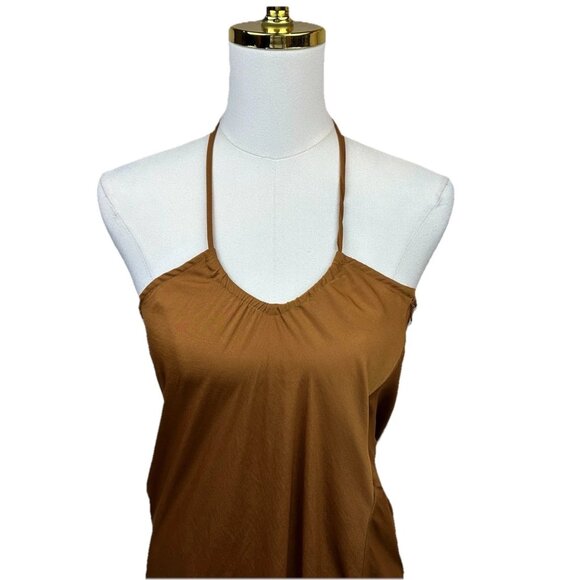 Free People Significant Other Satin Esme Maxi Dress Gold S/P - Picture 3 of 10